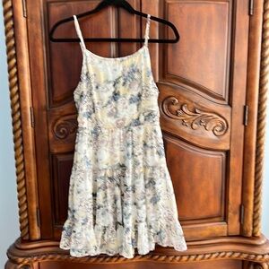 Ya Los Angeles Floral tiered strap dress- size L